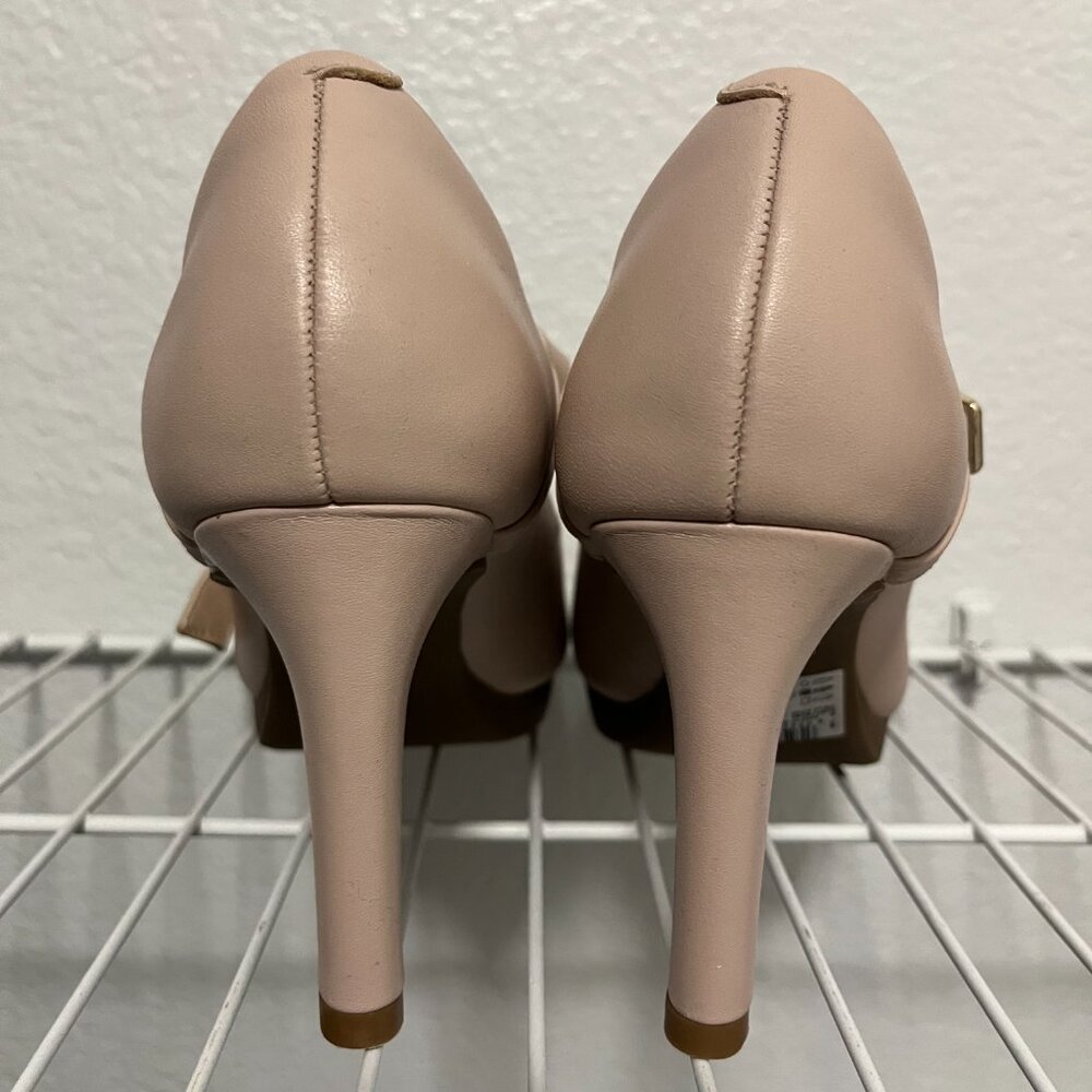 CLARKS ~ Ambyr Shine Pump in Dusty Rose / Almond Toe Mary Jane / Size 7.5M - Picture 4 of 7